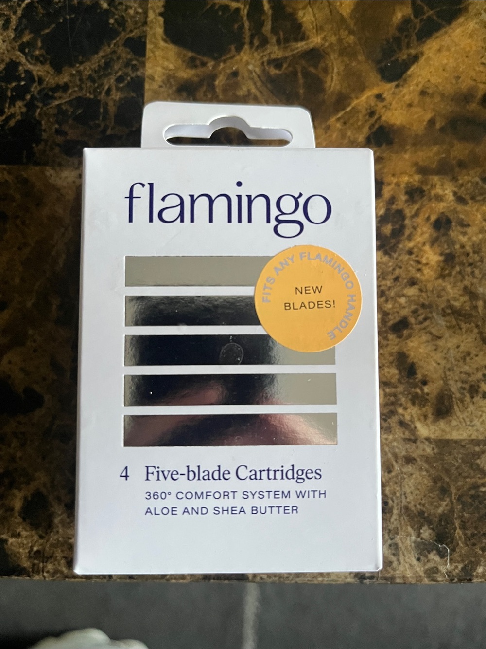 Flamingo Five-Blade Replacement Cartridges - White